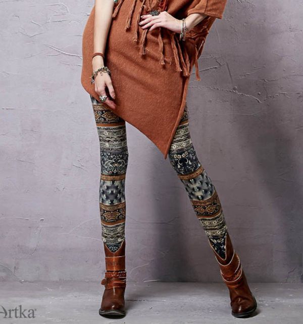 Graphic Print Comfy Tights