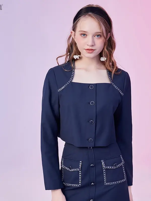 Square-Neck Button-Front Collection